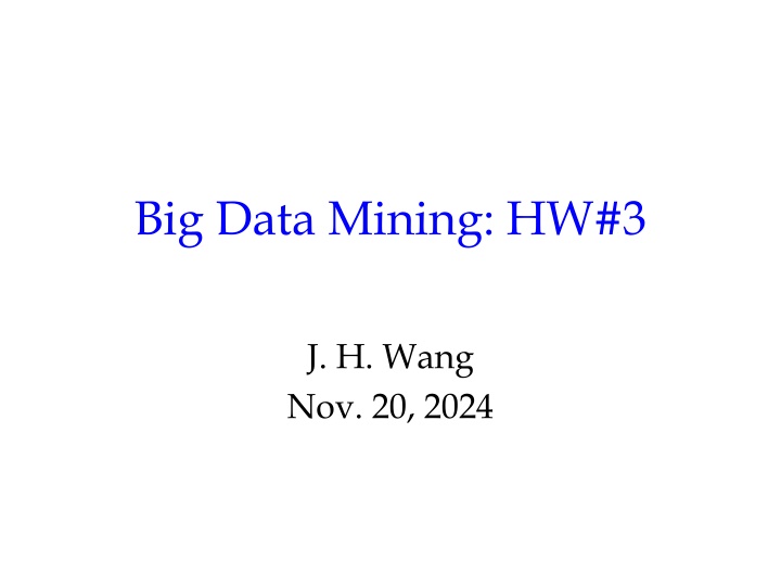 big data mining hw 3
