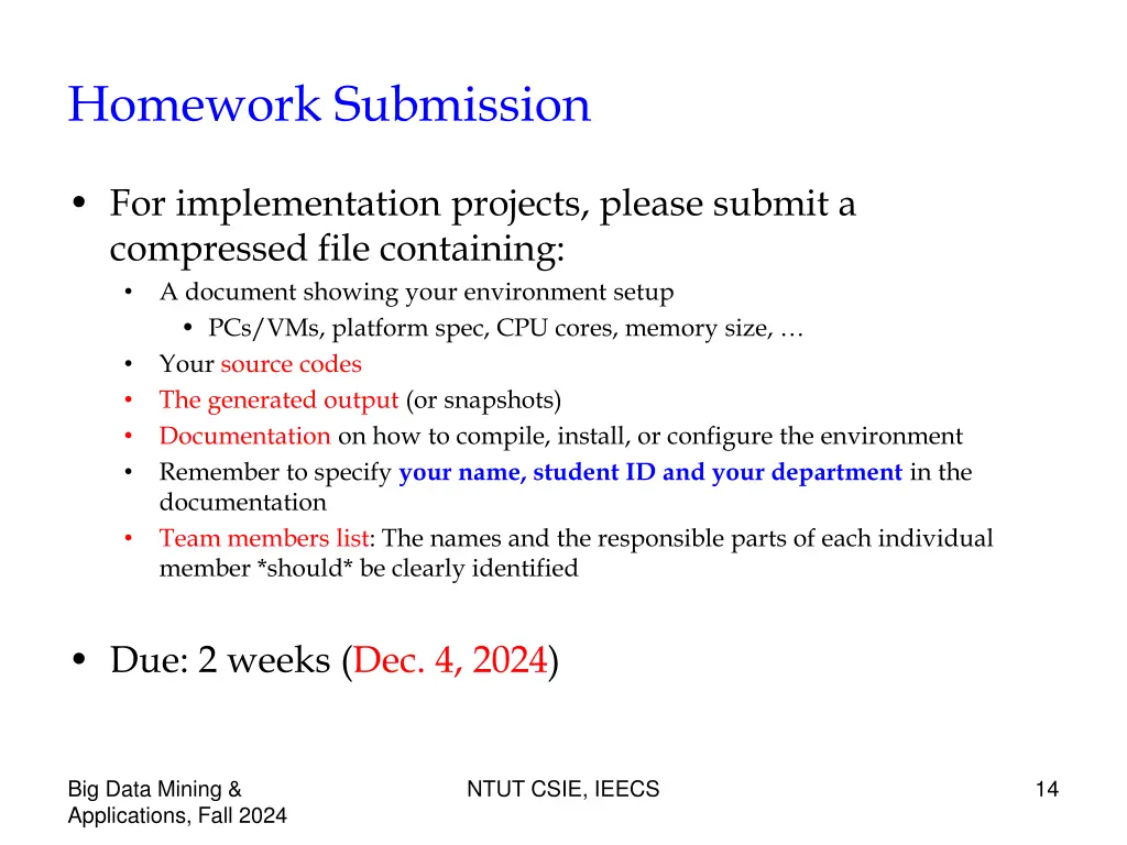 homework submission