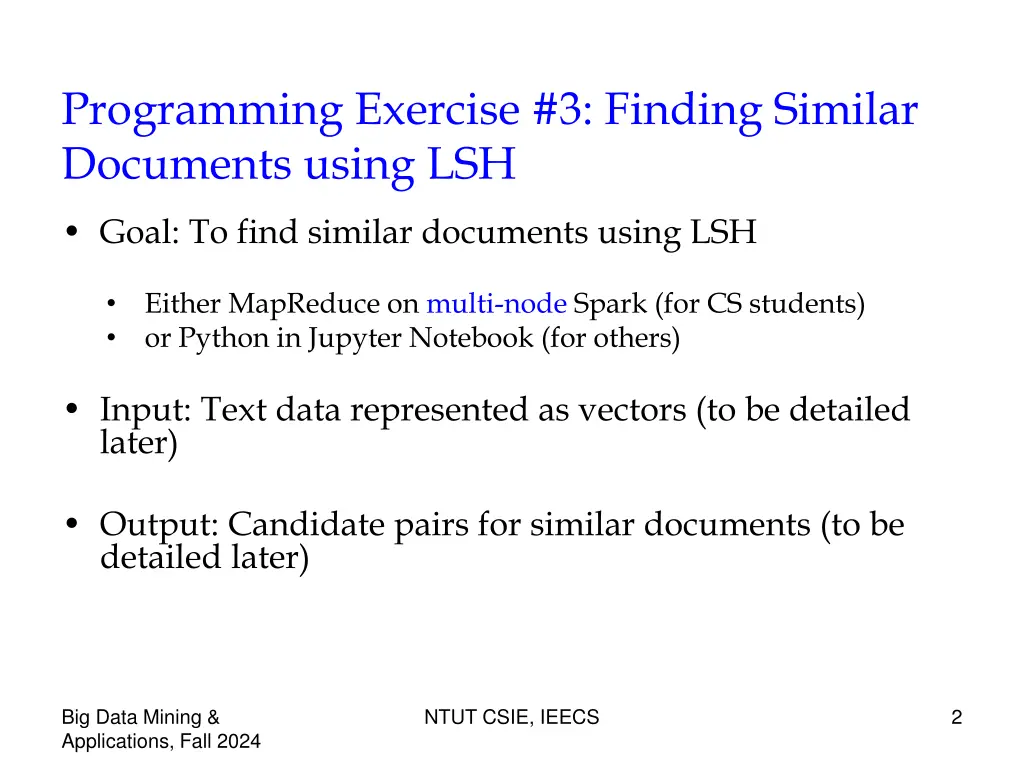 programming exercise 3 finding similar documents