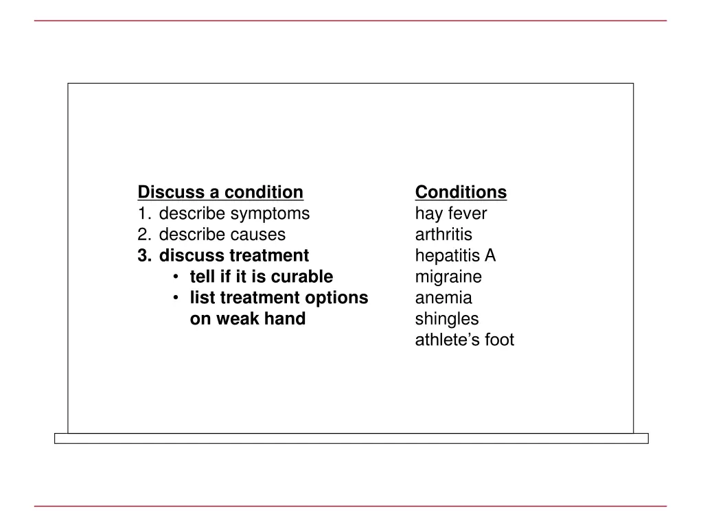 conditions hay fever arthritis hepatitis