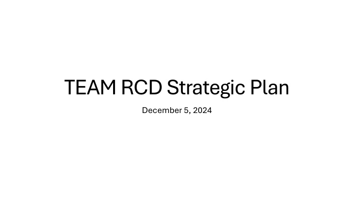 team rcd strategic plan december 5 2024