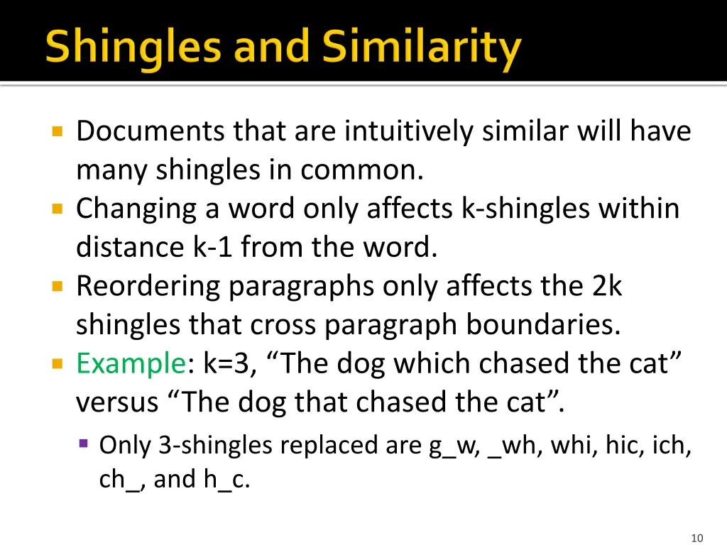 documents that are intuitively similar will have
