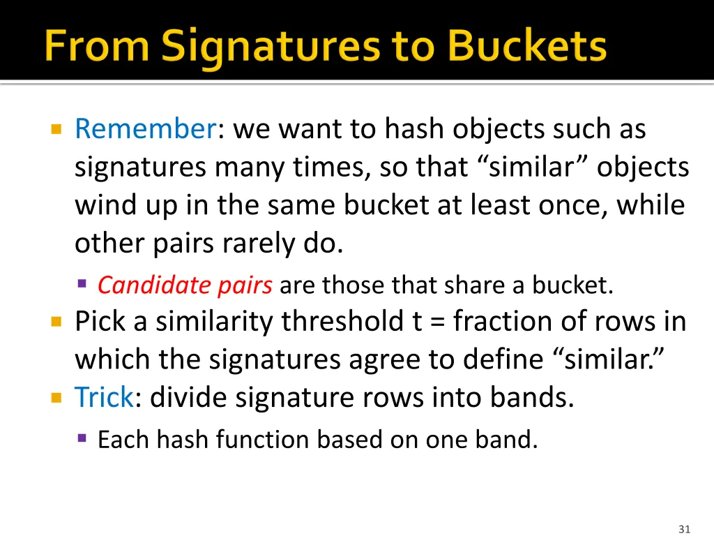 remember we want to hash objects such