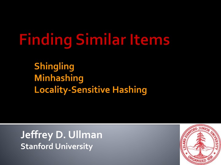 shingling minhashing locality sensitive hashing