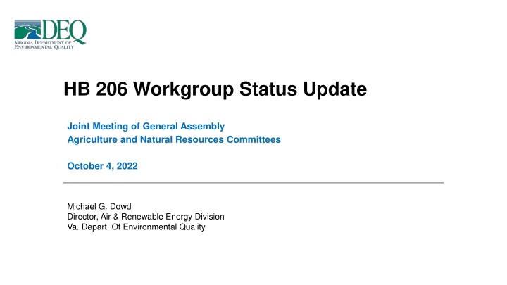 hb 206 workgroup status update