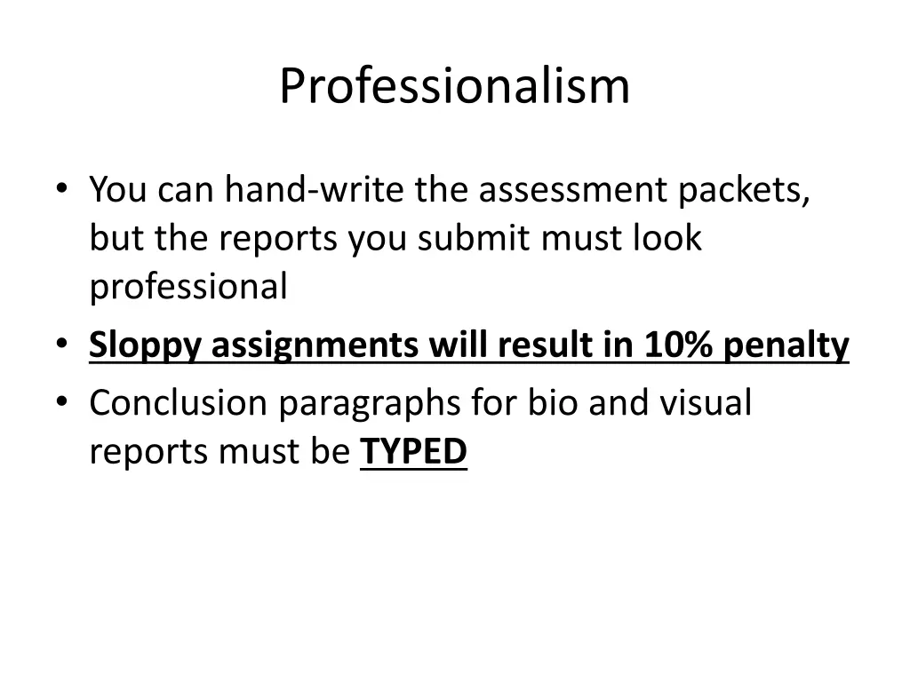 professionalism
