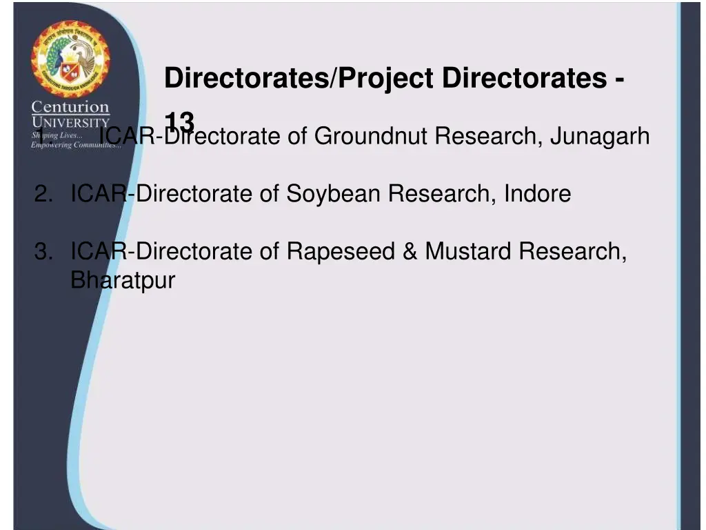 directorates project directorates 13 icar