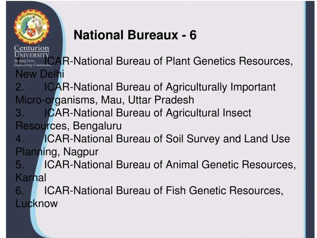 national bureaux 6