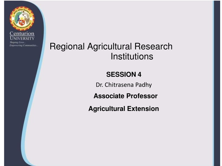 regional agricultural research institutions