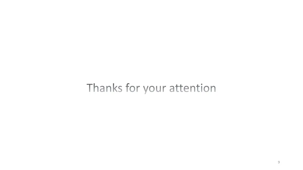 thanks for your attention