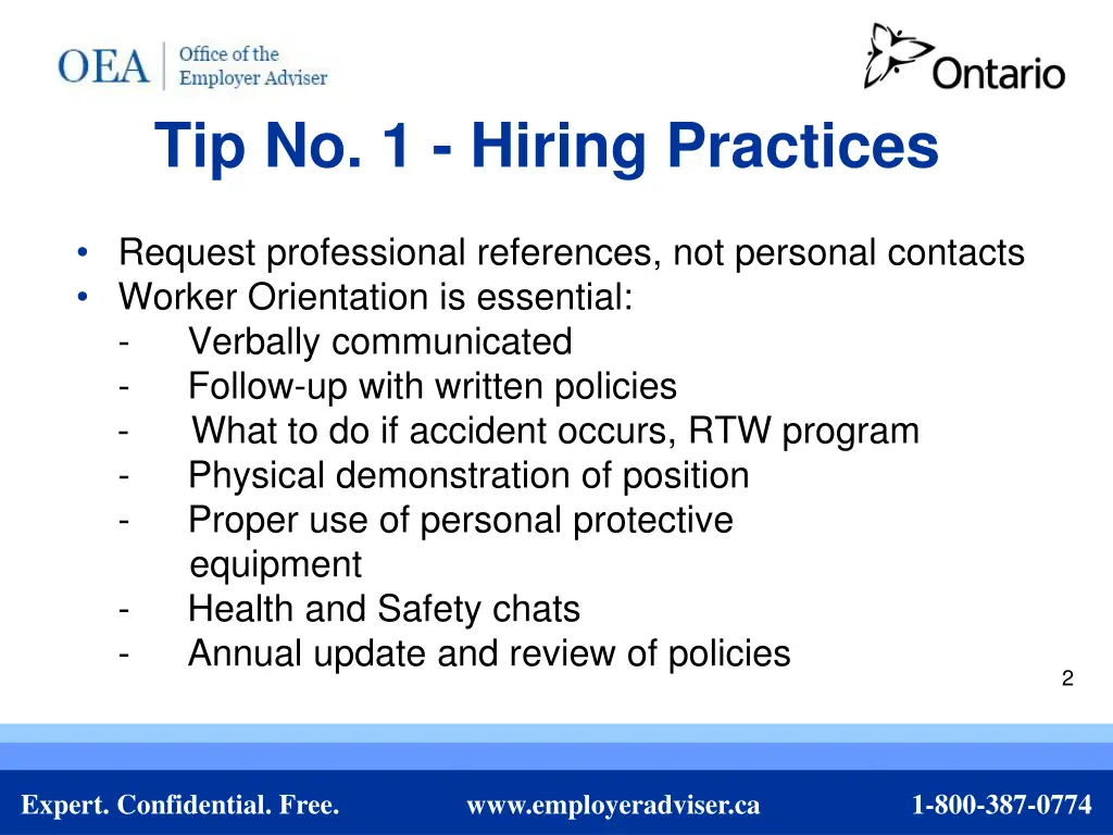 tip no 1 hiring practices
