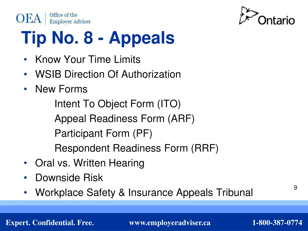 tip no 8 appeals