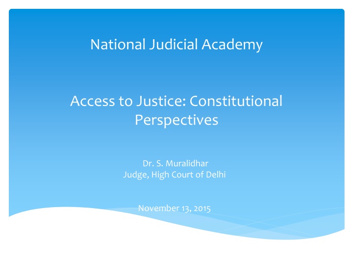 national judicial academy