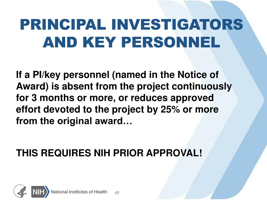 principal investigators and key personnel