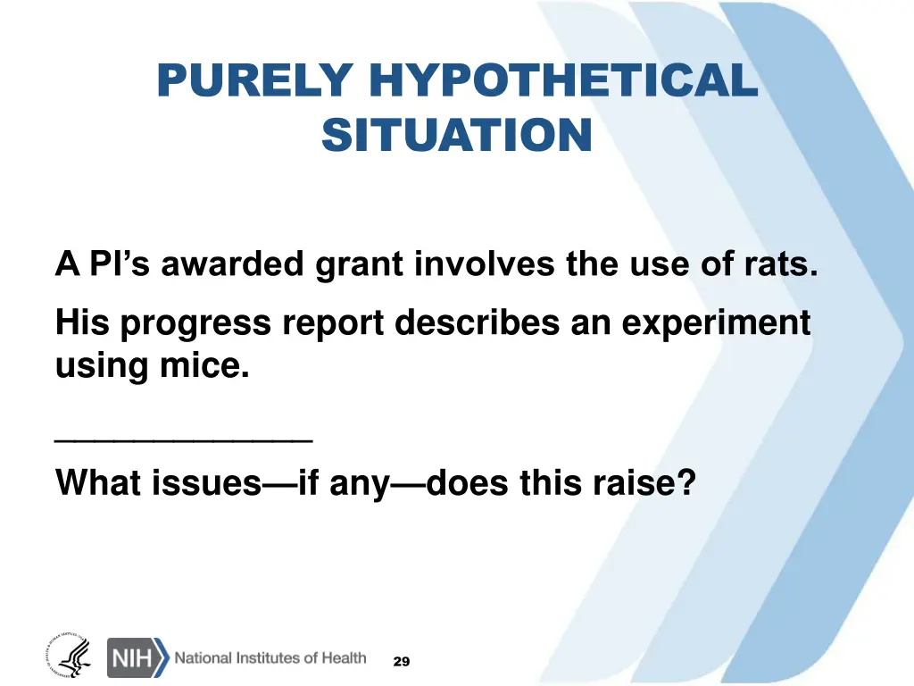 purely hypothetical situation 10