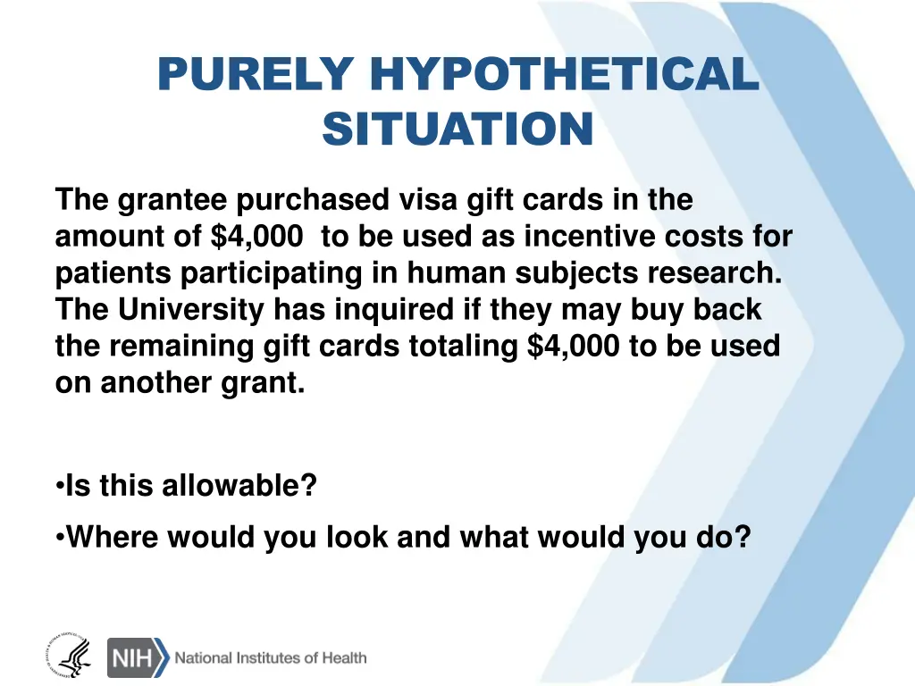 purely hypothetical situation 12