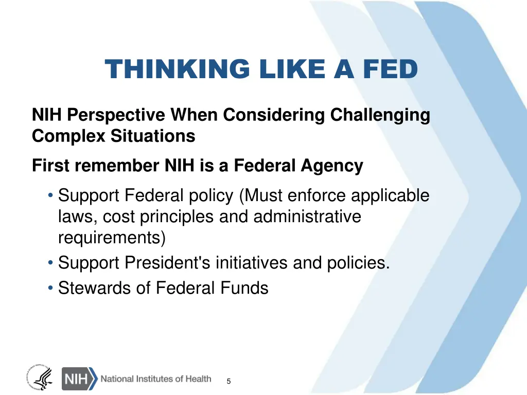 thinking like a fed