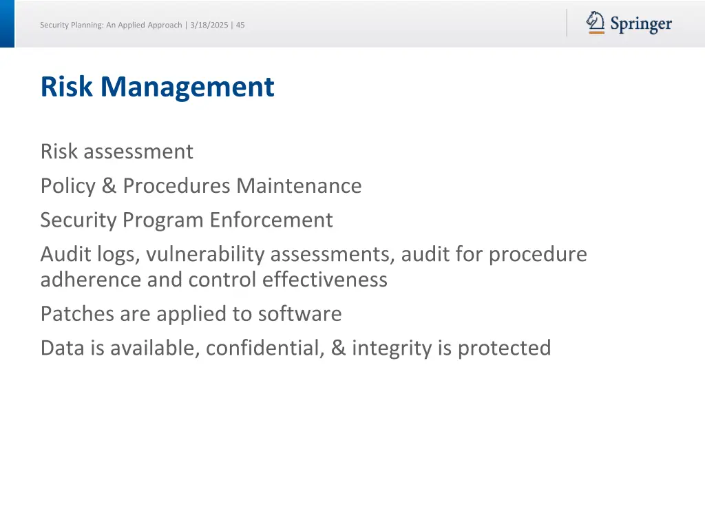 security planning an applied approach 3 18 2025 45