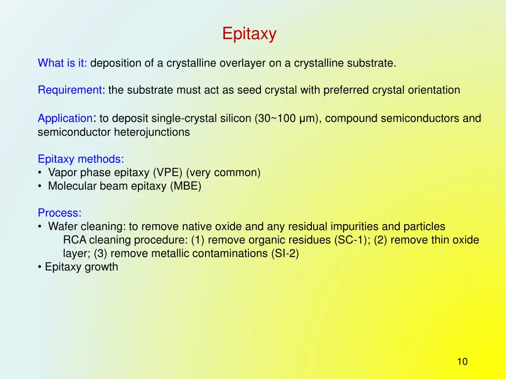 epitaxy