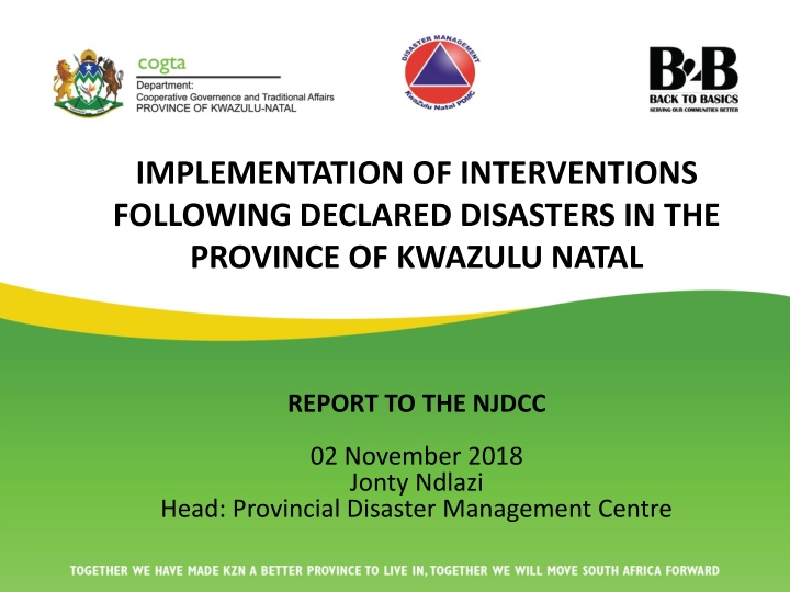 implementation of interventions following