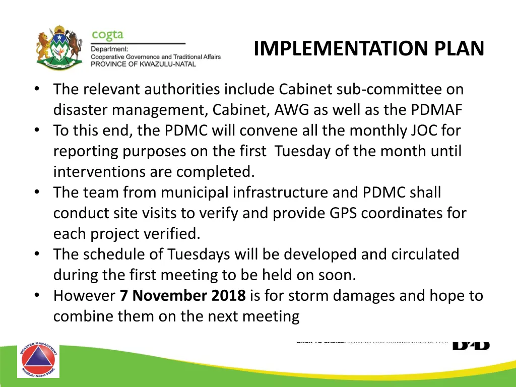 implementation plan 1