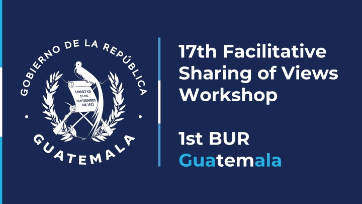 17th facilitative sharing of views workshop