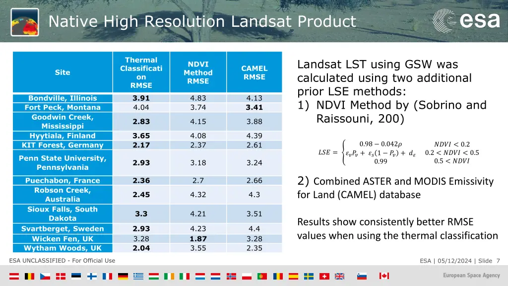 native high resolution landsat product 2