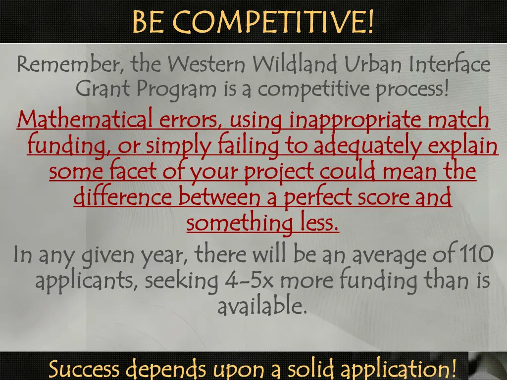 be competitive be competitive remember