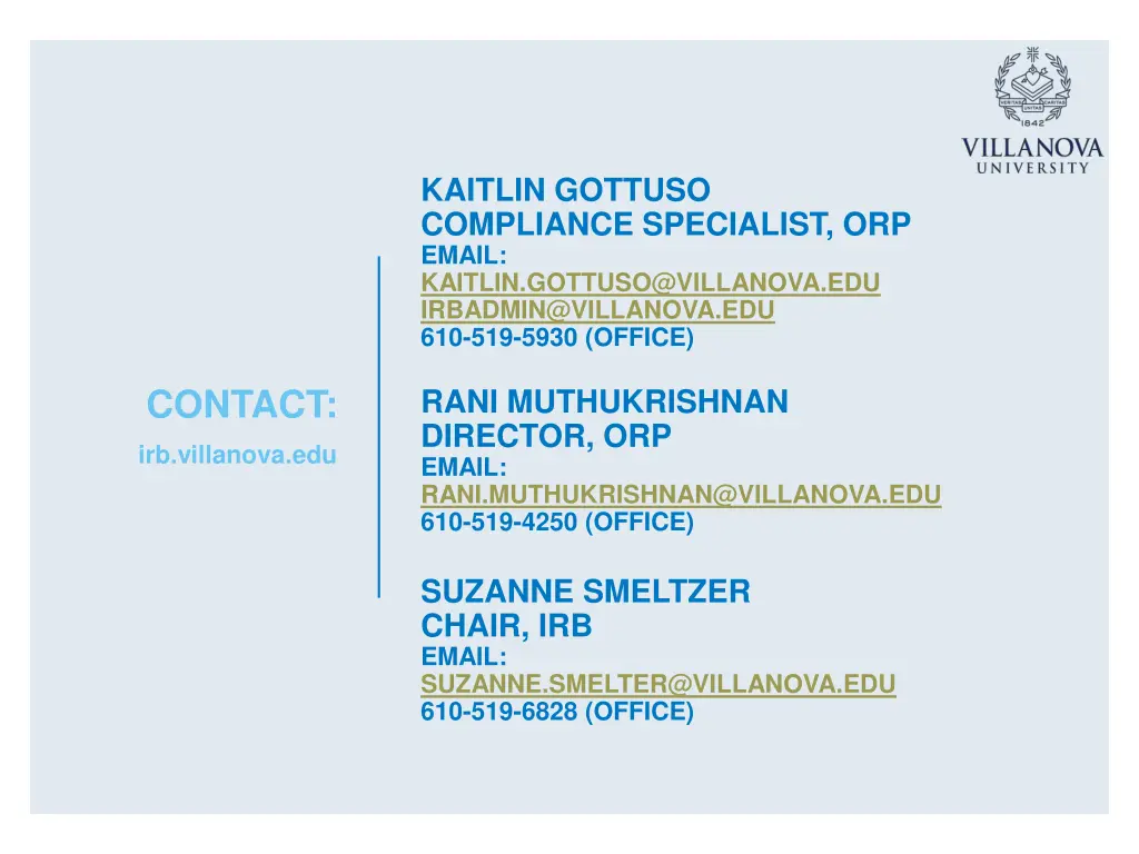 kaitlin gottuso compliance specialist orp email