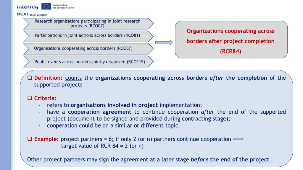 research organisations participating in joint