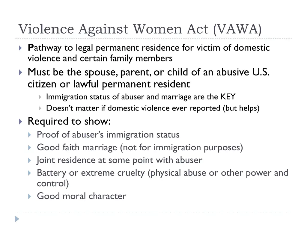 violence against women act vawa