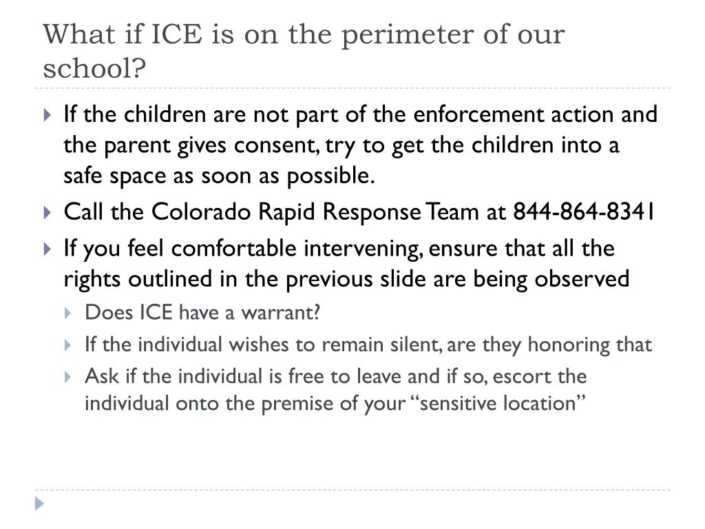 what if ice is on the perimeter of our school
