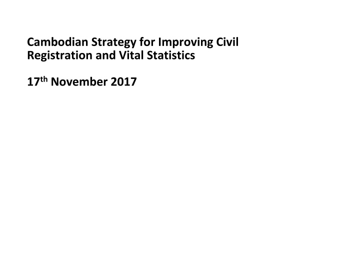 cambodian strategy for improving civil