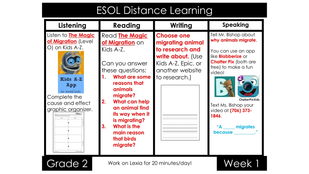 esol distance learning