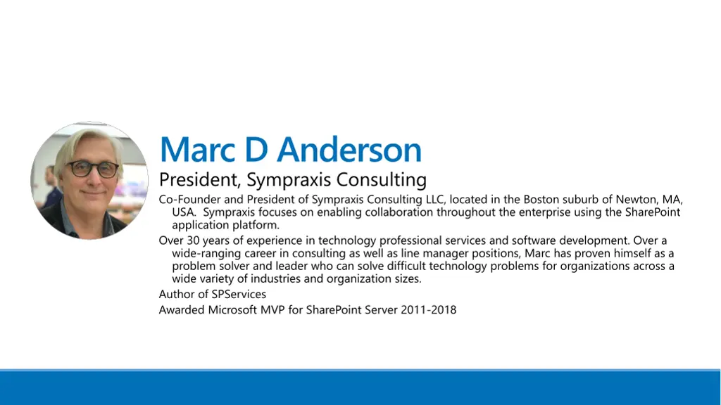 marc d anderson president sympraxis consulting