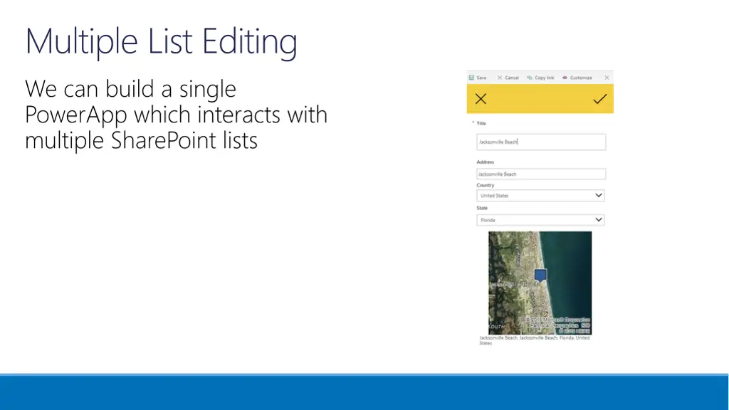 multiple list editing we can build a single 2