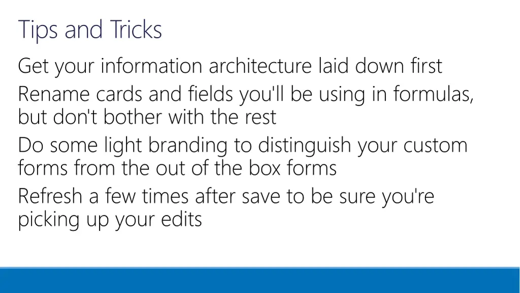 tips and tricks get your information architecture
