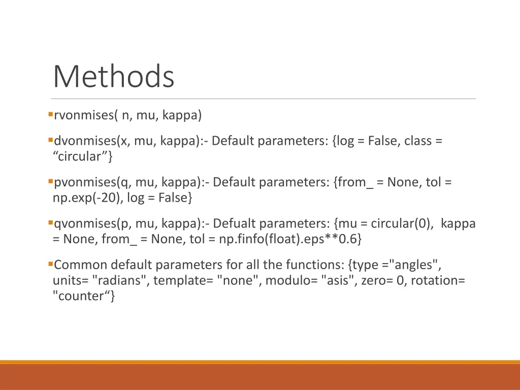 methods