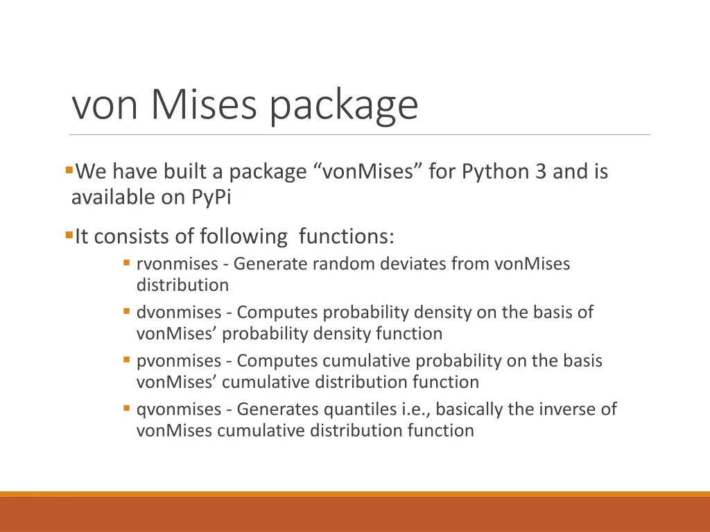 von mises package