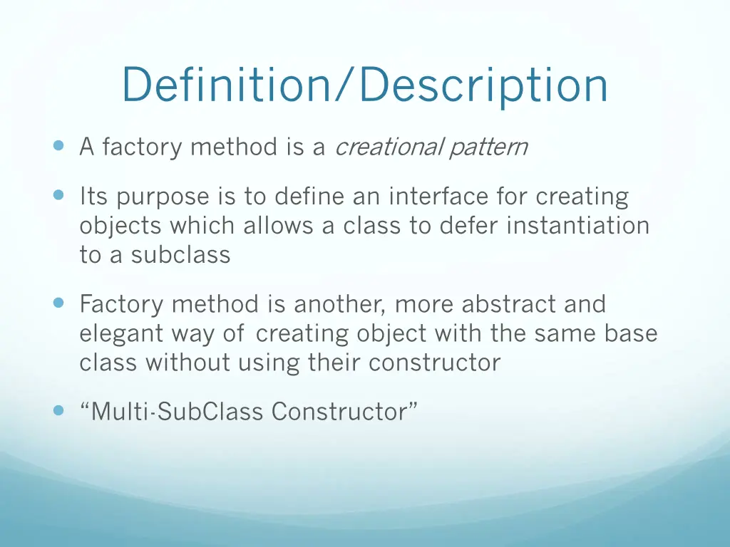 definition description