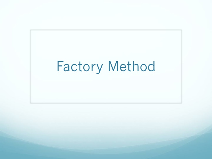 factory method