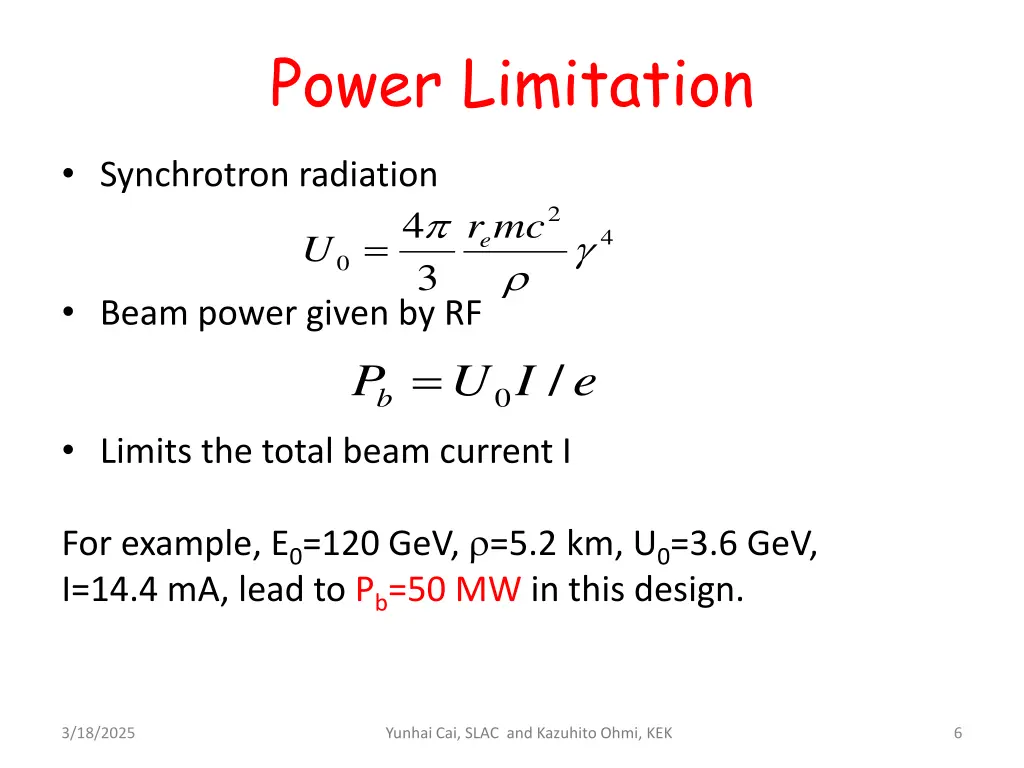 power limitation