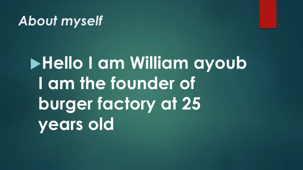 about myself