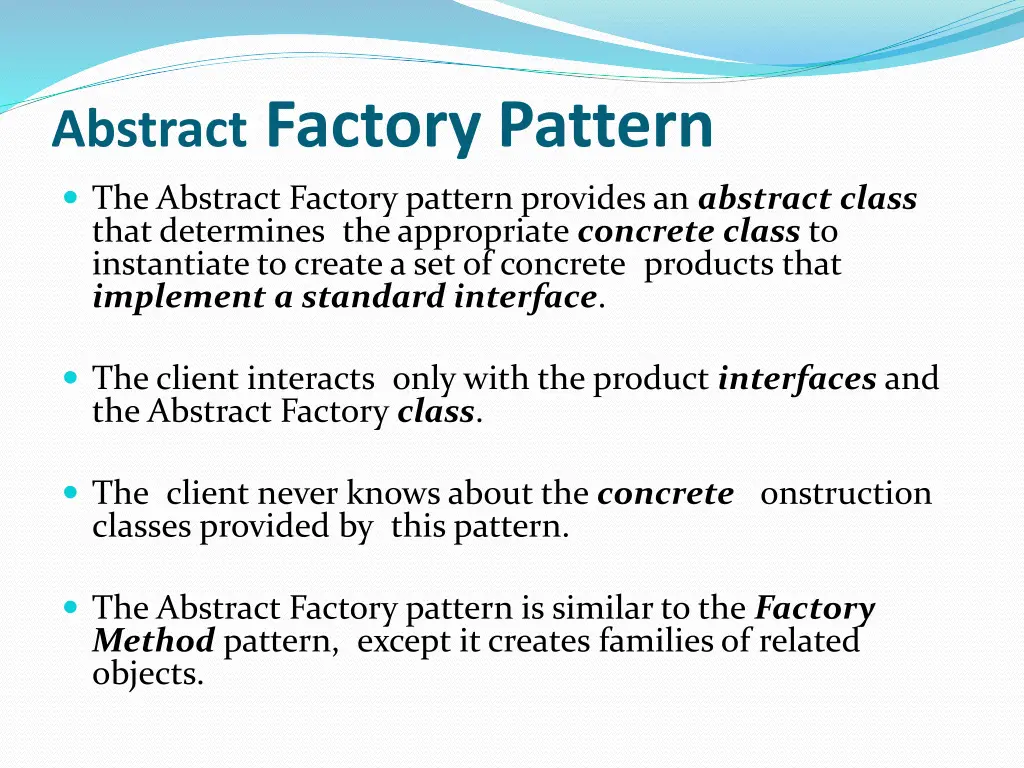 abstract factory pattern 1