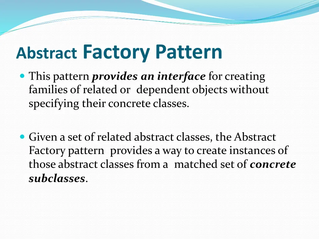 abstract factory pattern