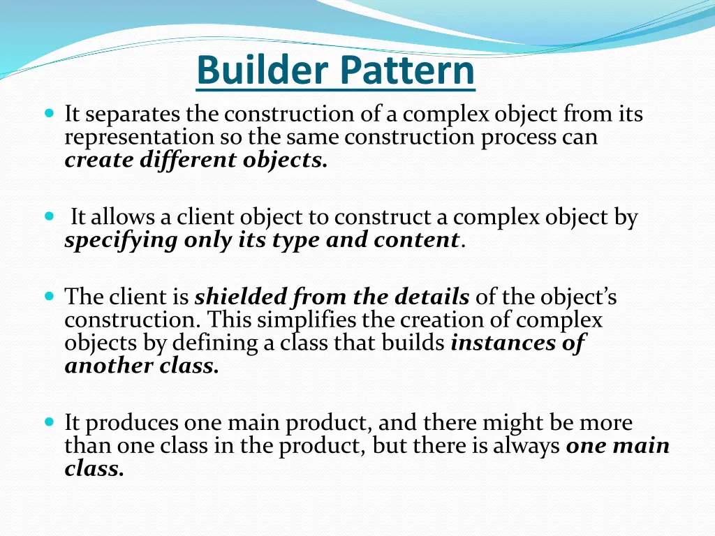 builder pattern