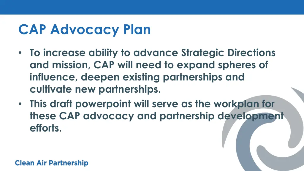 cap advocacy plan