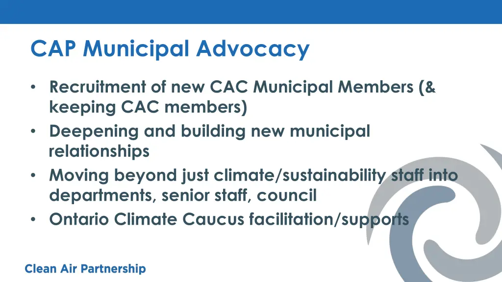 cap municipal advocacy