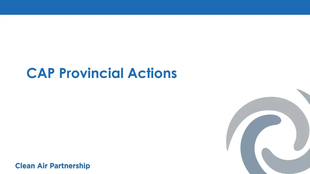 cap provincial actions