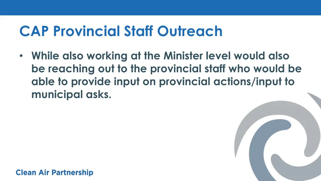 cap provincial staff outreach